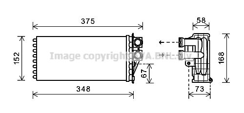 AVA QUALITY COOLING Теплообменник, отопление салона PE6359